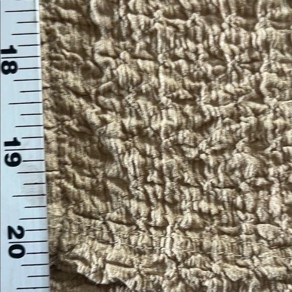 MANGO MNG Tan Textured Button-Up Shirt XXL neutral minimalist capsule wardrobe - Picture 6 of 7